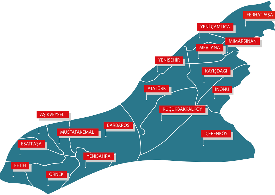 Ataşehir haritası